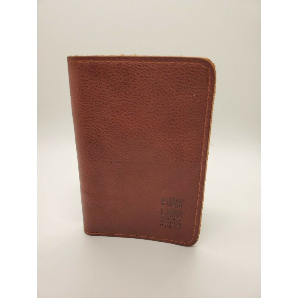 New Portland Leather Goods Passport Holder Nutmeg